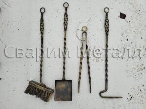 Кованный каминный набор 6