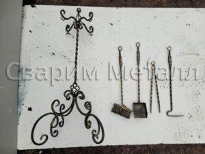 Кованный каминный набор 7